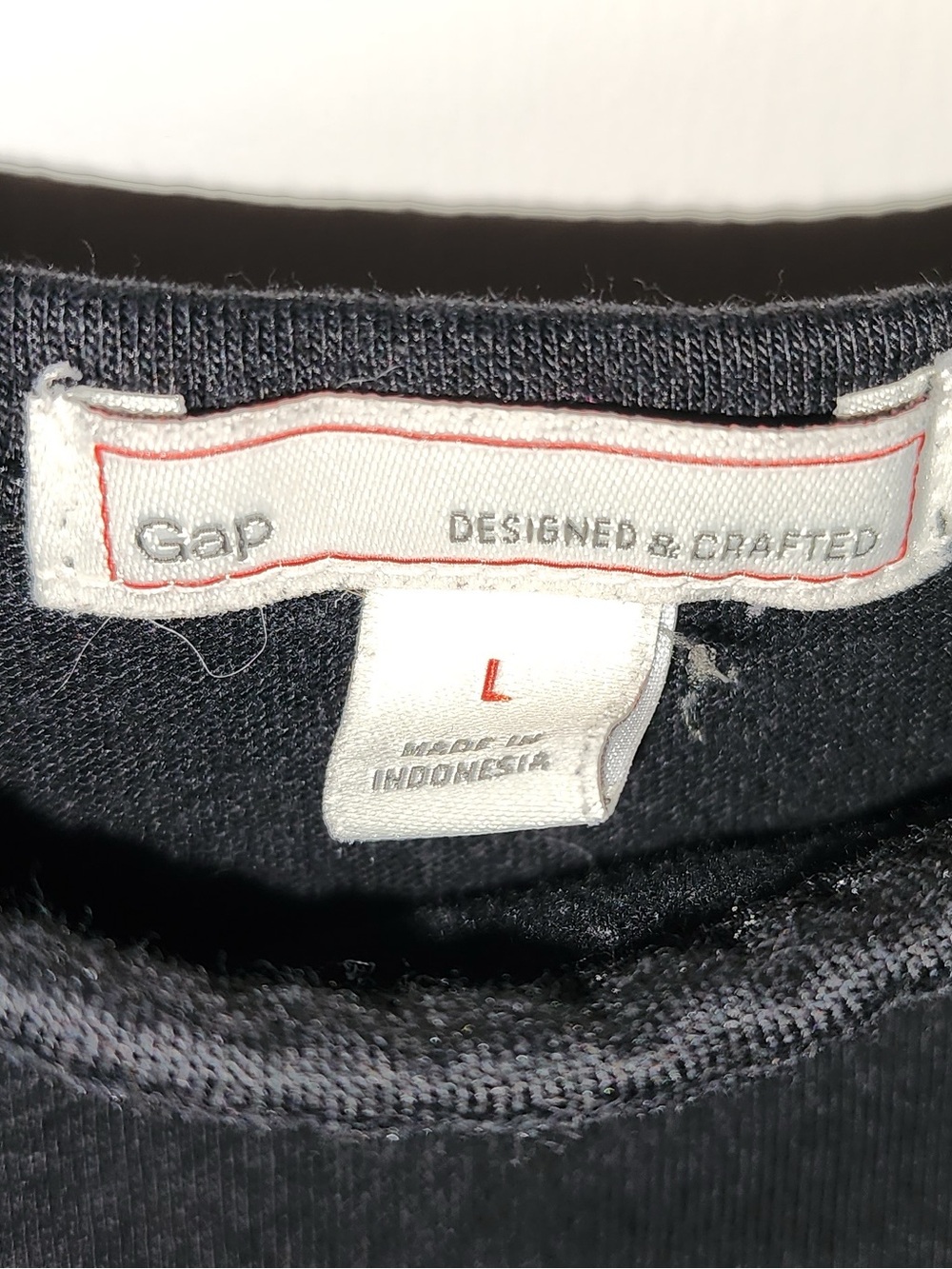 GAP Black Chemise or Slip with White Label